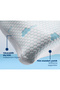 ®   3 Pieces - Adjustable Memory Foam Pillow - Double Surface - Cooling Fabric - with Neck Support Orthopedic - 8