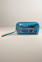Blue Color Glittery Makeup Bag Si - 2