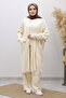 Pocketed Cardigan Triple Set Tsd260114 Beige - 5