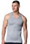 6-Pack Silver Men's Ribbed Undershirts with Straps 3002 - 2