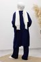 Pocketed Cardigan Triple Set Tsd260114 Navy Blue - 6