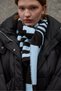 Lot of Striped Mohair Scarves Brown - 7