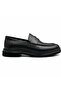 Genuine Leather Black Comfortable Lightweight Daily Men's Loafers Shoes - 4