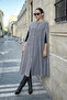Women's Daily Sleeveless Loose Smoked Melton Poncho - 6