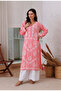 Sunehri Peach Modal Chikankari Kurta - 6
