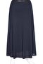 Women's Firdevs Turquoise Lined Cross Model Navy Blue Skirt - 3