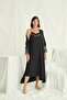 Women's Low-Cut Collar and Sleeve Lace Dressing Gown Set 18507 - 5