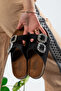 Pienn Nubuck Double Buckle Slippers - 2