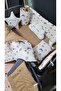 70X110 Park Bed Baby Sleeping Set - with Edge Protection Cushion - 4