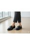 Women's Shoes Loafers Ballet Flats Black Leather Chain Detail Suitable for Daily Wear - 3