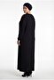 Women's Plus Size Sequin Detailed Long Sleeve Black-Yellow Dress - 6