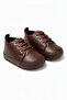 Baby First Step Shoes, E Stretchy and Comfortable Sole, Lace-Up Non-Slip Baby Booties - 3