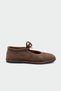 Mex Lace Detailed Bitter Brown Suede Women's Barefoot Shoes