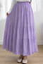 Eyelet Embroidery Skirt A1004 Lilac