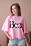 Oversized Printed Crew Neck Knitted T-Shirt Ss26Ts0023 - 6