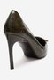 Guerni Green Print Women Heeled Shoes - 5
