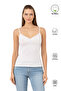 Özkan 3167 4-Pack Women's 95% Cotton Singlet with Cotton Front Straps and Ruched Lace Straps on the Back, Combed Cotton, Mixed Colors - 5