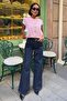 Gold Buttoned Knitwear Vest Pink - 2