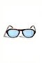 Aurel Select Frame Women's Sunglasses Brown Bone Frame Blue Glass |   Uv400 Protected - 5