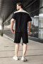 Black Men's Shorts and T-Shirt Set E7346 - 2