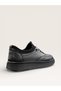 Men's Leather Black Casual Shoes M1025 - 5