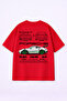 Oversized T-Shirt 100% Cotton Comfortable Fit 911 Porsche Printed T-Shirt