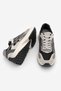 Women's Sneakers High Thick Sole Lace-Up Sports Shoes Ribaga Black - 8