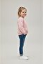 O La La Girl's Transitional Floral Powder Pink Sweatshirt 3-12 Years - 2