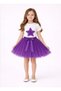 Girls' April 23 October 29 Special Occasions Show Outfit Short Sleeve Star T-Shirt and Tutu Skirt Set