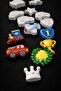 18 Pieces XL Size (3D) Vehicles Figure Stone Painting Set Children's Development Activity Set Car Stone - 5