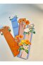 Bookmarks - Flower & Butterfly Themed Special Cut Set of 4 (with Double-Sided Protection Lamination) - 5