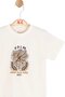 Baby Boy 1-4 Years Palmiye Printed Short Sleeve T-Shirt Cream - 2