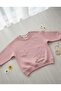 O La La Girl's Transitional Floral Powder Pink Sweatshirt 3-12 Years - 4