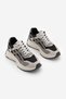 Women's Sneakers High Thick Sole Lace-Up Sports Shoes Ribaga Black