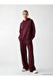 Plum Elastic Waist Soft Touch Women's Sweatpants - 4
