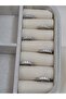 Set of 6 Silver Color Earrings with Zircon Stones 1cm - 4