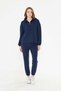 Women's Double Face Interlock Relax Fit Hoodie & Jogger Pants Set
