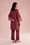 2 Piece - Printed Embroidered Suit - PE 26-25 - 3