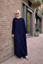 Women's Premium Comfort Long Navy Blue Prayer Dress - 6