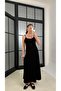 Black Shirt Dress Double m Modal Fabric Set Gaus-01218 - 6