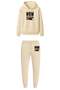 Mom Mode on Printed Hooded Sweatshirt & Jogger Pants Sweatpants Set