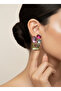 Geometric Asymmetric Model Colorful Earrings 1.5*3