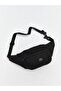 Black Double Zipper Men's Waist Bag