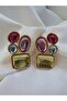 Geometric Asymmetric Model Colorful Earrings 1.5*3 - 2
