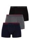 3-Piece Boxer, Men's Boxer Set, Cotton Pieces & Stretch Fabric Pieces, Elastic Printed Pieces, Slim