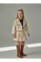 Girl's Nubuck Pocket Detail Design Cropped Jacket