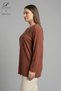 Women's Tile Large Size Colorful Leaf Patterned Stoned Slit Lycra Wool Viscose Mother Combed Cotton Blouse - 2