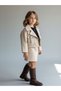 Girl's Nubuck Pocket Detail Design Cropped Jacket - 3