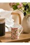 Mixed Flower Printed Porcelain Mug 320 ml (S6)