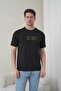 Men's Black Nothing Written High Printed Crew Neck T-Shirt - 4